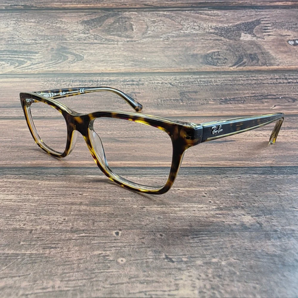 Ray-Ban RB 1536 3602 Dark Havana Tortoise Shell Rectangular Eyeglasses 48-16-130